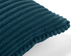 Best Mobilier - Topaze - coussin - en velours côtelé - 40x40 cm Discount
