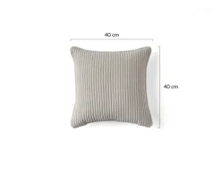 Best Mobilier - Topaze - coussin - en velours côtelé - 40x40 cm Online
