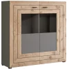 Best Mobilier Mobilier D'Intérieur | - Wexford - buffet haut - gris et effet bois - 120 cm