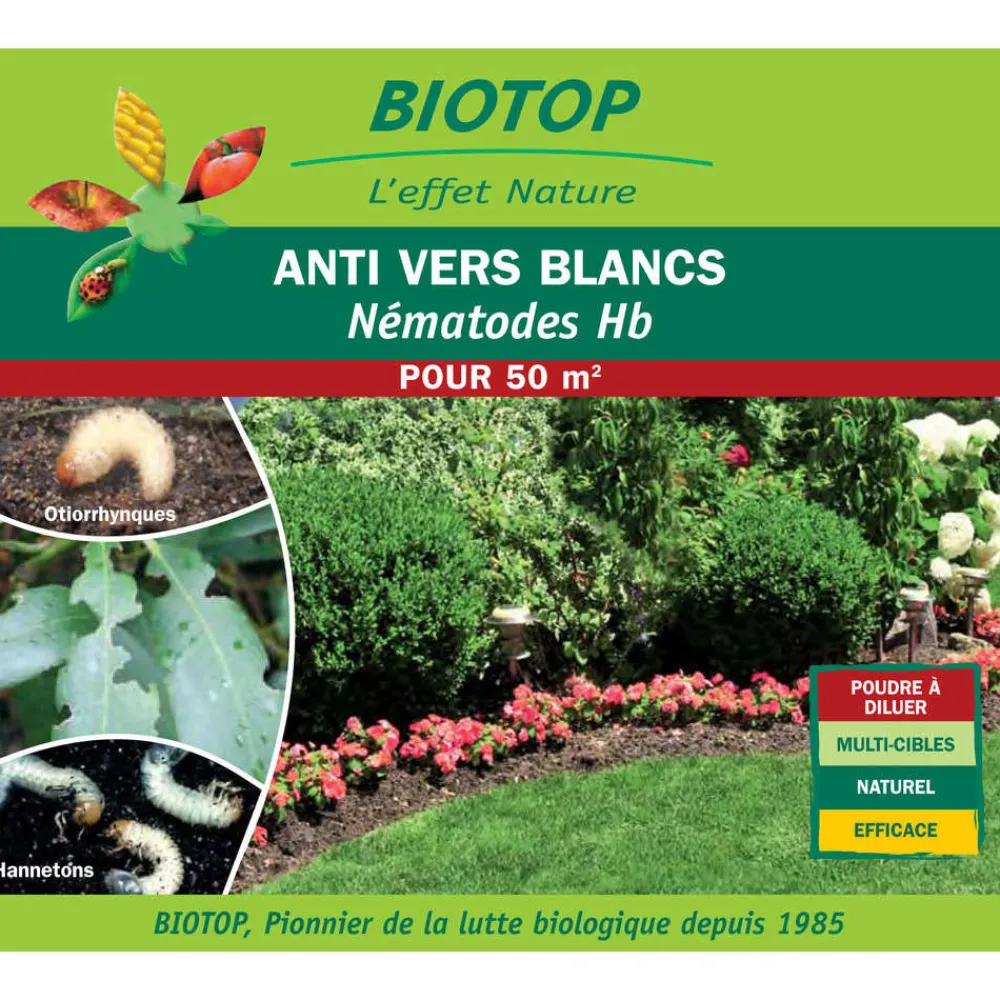 Biotop - Nématodes utiles hb anti vers blancs - 25m Outlet