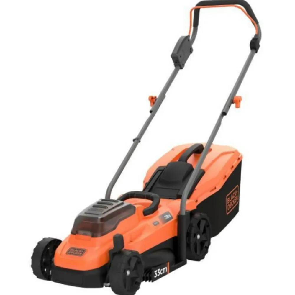 Black + Decker Tondeuses | - Tondeuse a gazon sur batterie 18v 33cm de coupe black+decker bcmw3318n-xj - livré sans batterie ni chargeur