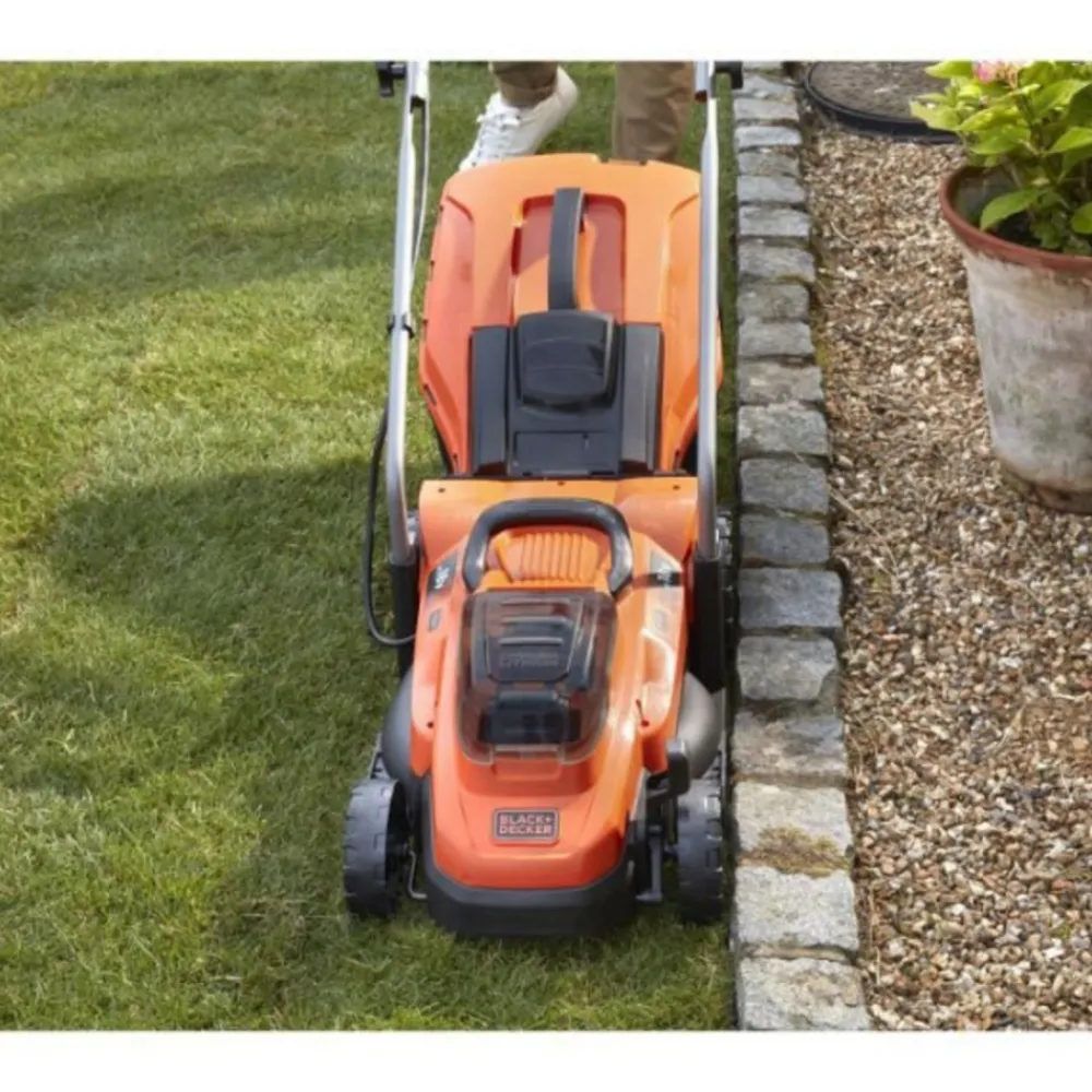 Black + Decker Tondeuses | - Tondeuse a gazon sur batterie 18v 33cm de coupe black+decker bcmw3318n-xj - livré sans batterie ni chargeur