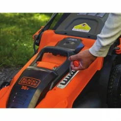 Black+Decker Tondeuses | - Tondeuse a gazon a gazon electrique sans fil 36v clma4820l2-qw - - 7 hauteurs réglables - fonction mulching