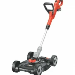 Black + Decker Tondeuses | - Tondeuse a gazon outil 3en1 sur batterie 18v 28cm de coupe black+decker stc1820cm - grande autonomie
