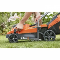 Black+Decker Tondeuses | - Tondeuse a gazon 18v bcmw3318l2-qw 33 cm - jardin jusqu'a 350 m² - 35 l avec 2 batteries et 1 chargeur