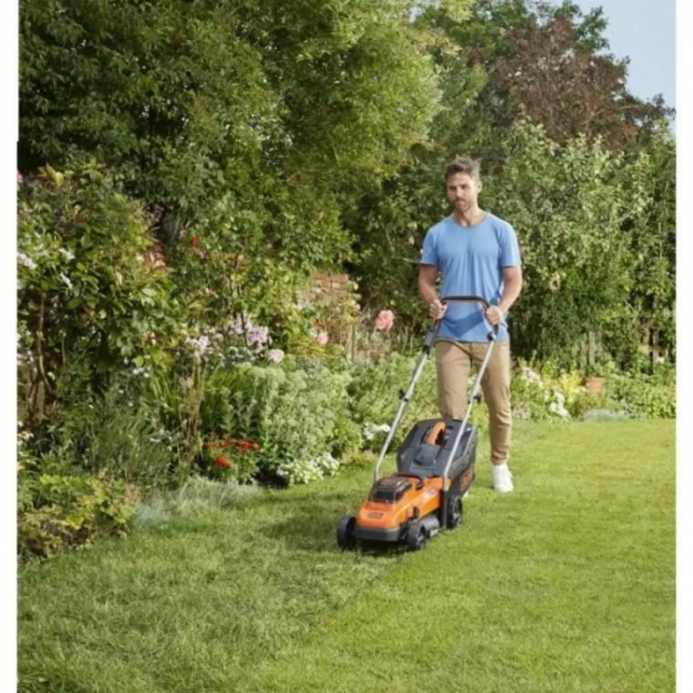 Black+Decker Tondeuses | - Tondeuse a gazon a gazon electrique sans fil 36v bcmw3336l1-qw - - coupe 33cm - batterie 2,5 ah - mulching