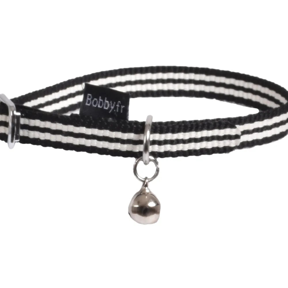 Bobby - Collier pour chat, stripe noir 11cm Online