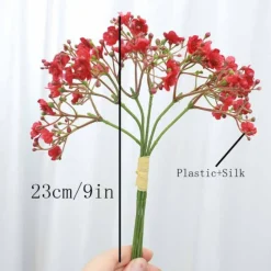 NA Bouquet de gypsophila artificielle - 12 tiges，fleurs violettes Sale
