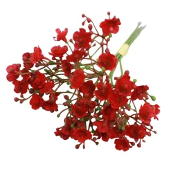 NA Bouquet de gypsophila artificielle - 12 tiges,fleurs rouges Outlet