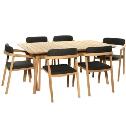 Brighton Tables Et Chaises De Jardin | - Fauteuil de jardin en teck Astra 60x58,5x80cm