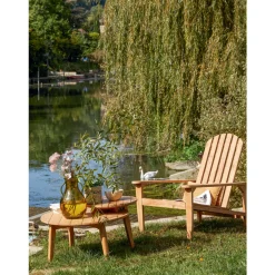 Brighton Tables Et Chaises De Jardin|Salons De Jardin | - Fauteuil d'extérieur Relax ligne MAYA en bois d'acacia 95x75x83 cm