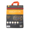Brighton - Housse pour canapé 3 places en polyester anthracite - 210x100x70 cm New