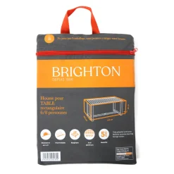 Brighton Entretien Du Mobilier | - Housse pour table de jardin en polyester anthracite - 210x100x50 cm
