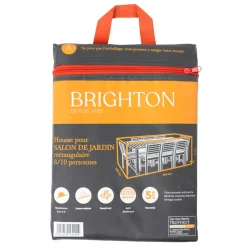 Brighton Entretien Du Mobilier | - Housse pour table et chaises de jardin en polyester - 290x130x70 cm