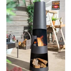 Buschbeck Chauffage D’Extérieur | - Cheminée de jardin skyline 150 cm