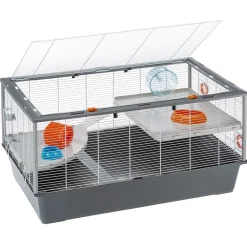 NA Cage à hamsters ferplast criceti 100 spacieuse accessoirisée robuste plusieurs niveaux New