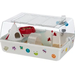 NA Cages Et Accessoires | Cage pour hamsters et souris mini du space pour accessoires et adhésifs inclus