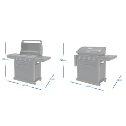 Campingaz Barbecues Et Planchas | - Barbecue à gaz Onyx noir 4 brûleurs - 157x69x119 cm