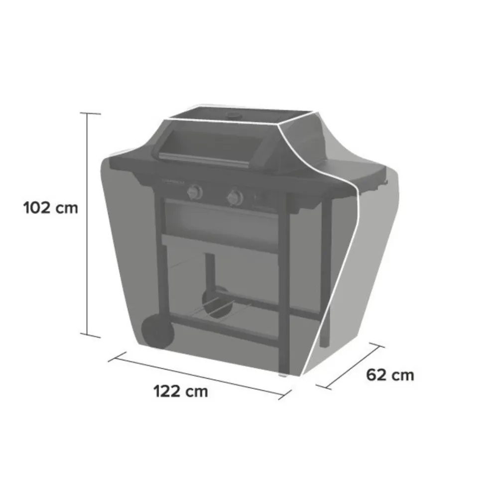 Campingaz Barbecues Et Planchas | - Housse pour barbecue à gaz taille S en polyester noir - 122x62x102 cm