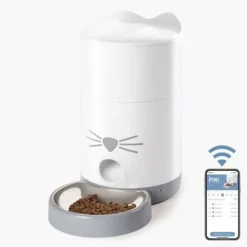 Cat It Gamelles Et Autres Accessoires | - Catit - pixi distributeur de croquettes connecté pour chat - 1,2 kg (contrôlé par une application)