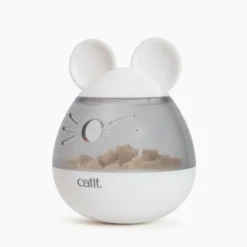 Cat It Gamelles Et Autres Accessoires | - Distributeur de friandises pour chat - catit - pixi - design oreilles de souris - blanc