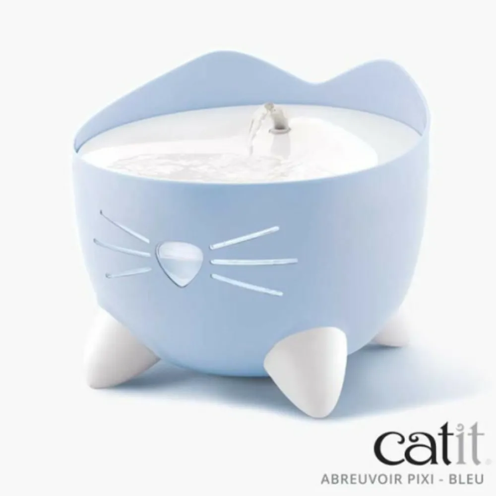 Cat It Gamelles Et Autres Accessoires | - Fontaine a eau automatique pour chat - 2,5 l - bleu