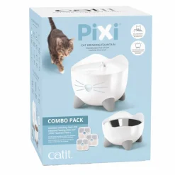 Cat it Gamelles Et Autres Accessoires | - Fontaine à eau combo kit 2L-200ml-20x20x17cm blanc