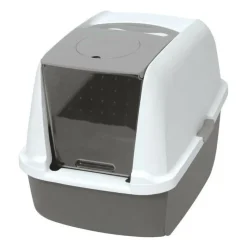 Cat It Hygiène Et Soins | - Maison de toilette bac a litiere pour chat - catit - airsift regular - systeme de filtration intégré - l. 57 x l. 39 x h. 46,5