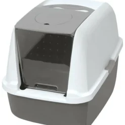 Cat It Paniers, Transports Et Chatières | - Maison de toilette bac a litiere pour chat - catit - airsift regular - systeme de filtration intégré - l. 57 x l. 39 x h. 46,5