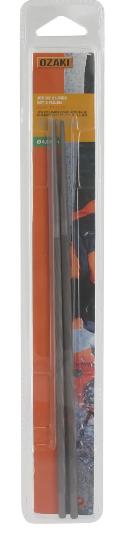 Centrale Brico Taille-Haies, Tronçonneuses Et Élagueuses | - Jeu de 2 limes pour affutage chaine 325" et 3/8" - ø: 4,8mm