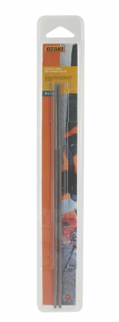 Centrale Brico Taille-Haies, Tronçonneuses Et Élagueuses | - Jeu de 2 limes pour affutage chaine 1/4 et 3/8 lo pro - ø: 3,5mm. (sous coque)