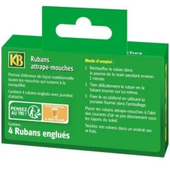 Centrale Brico - Lot de 4 rubans attrape mouches, glu, kb