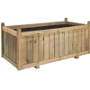 Cerland Pots, Jardinières Et Carrés Potagers | - Bac à fleurs en bois vendome 220 l -120 x 60 x h50 cm