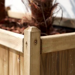 Cerland Pots, Jardinières Et Carrés Potagers | - Bac à fleurs en bois vendome 220 l -120 x 60 x h50 cm