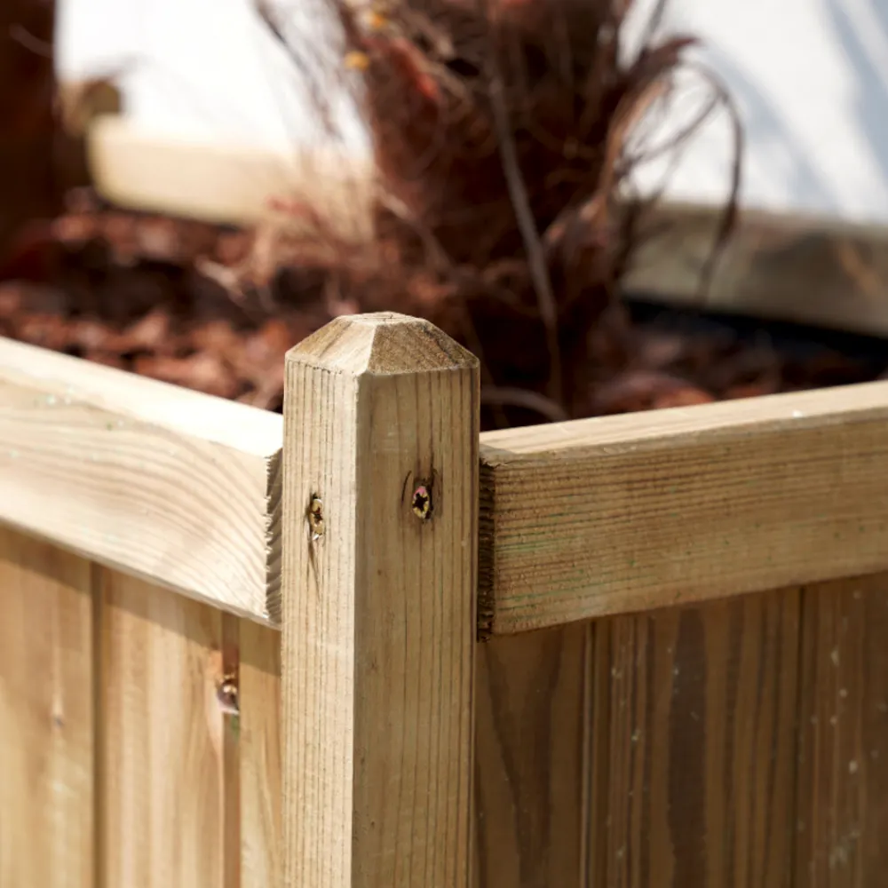 Cerland Pots, Jardinières Et Carrés Potagers | - Bac à fleurs en bois vendome 220 l -120 x 60 x h50 cm