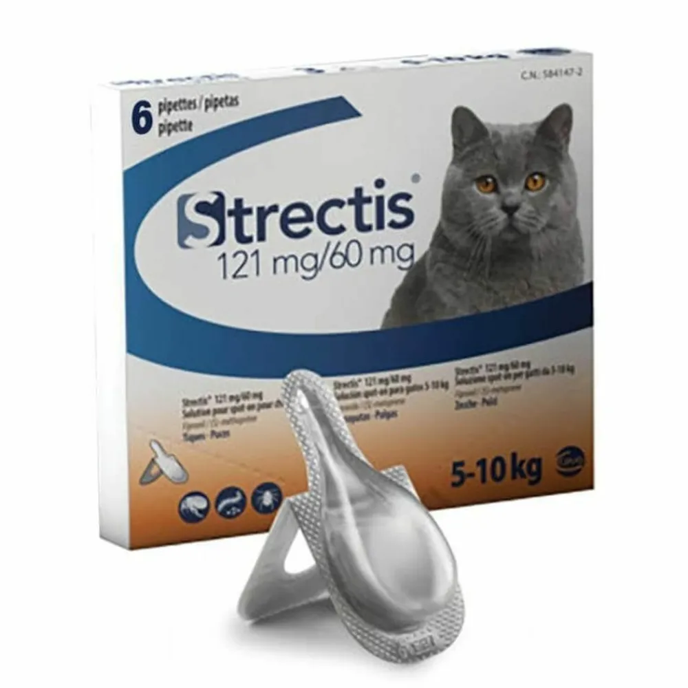 Ceva - Strectis chat (5-10 kg) - 6 pipettes New