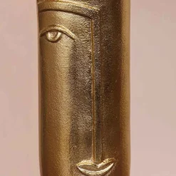 Chehoma Vases Et Coupes | - Vase haut face laiton doré 28x10x10cm