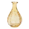 Chehoma - Vase liseron ambre verre 15x9x9cm New