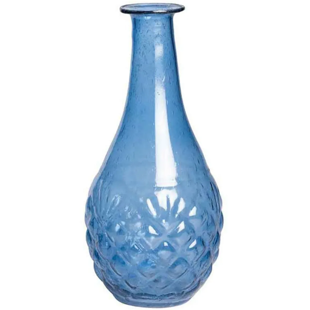 Chehoma - Vase ocean bleu verre 18x8x8cm Clearance