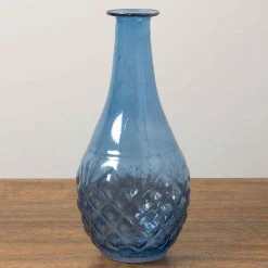 Chehoma - Vase ocean bleu verre 18x8x8cm Clearance