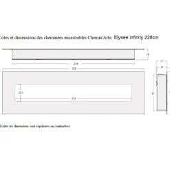 NA Bois Et Accessoires De Cheminées | Chemin'arte cheminée électrique 2000w avec télécommande - 243