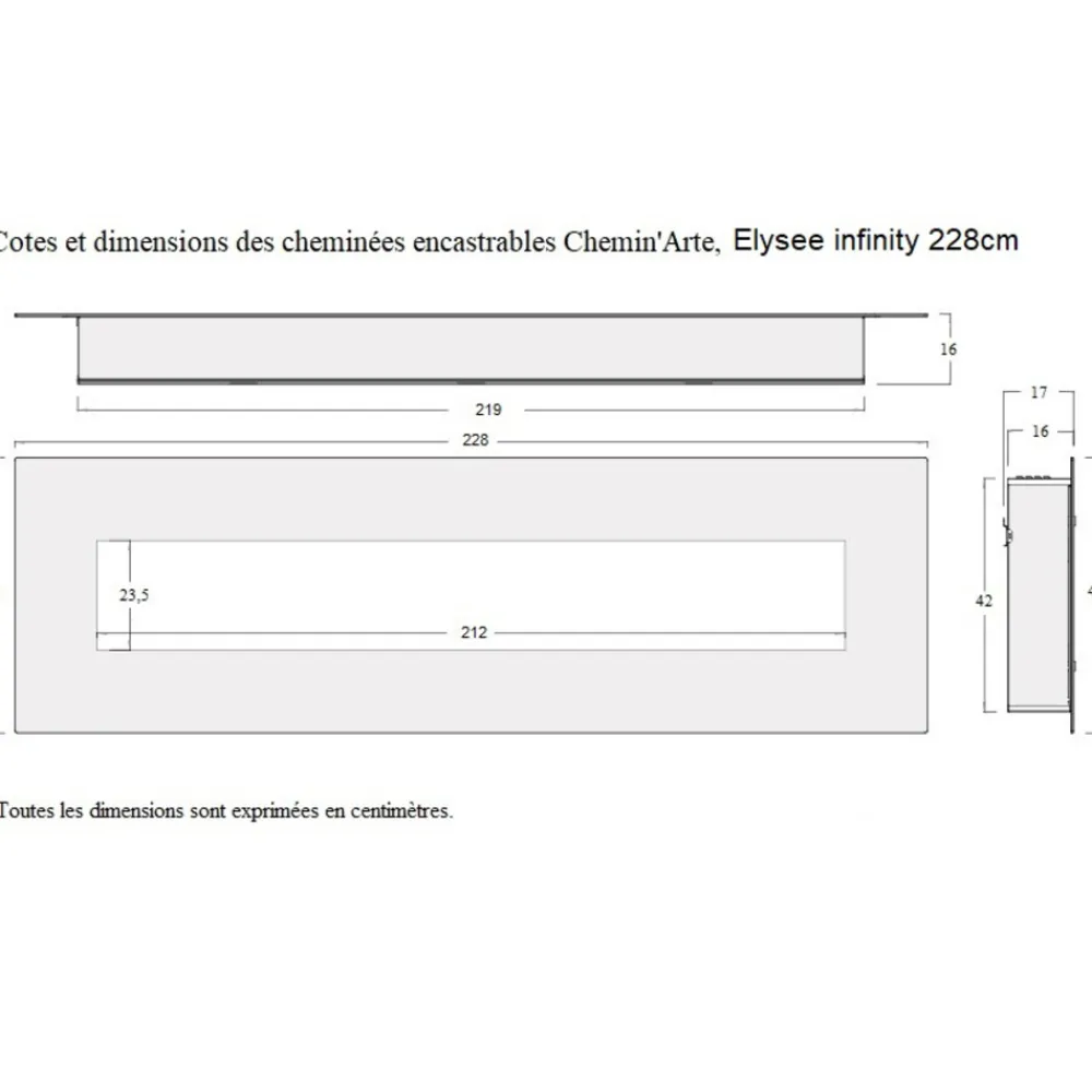 NA Bois Et Accessoires De Cheminées | Chemin'arte cheminée électrique 2000w avec télécommande - 243