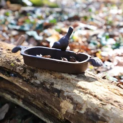 Chemin De Campagne - Mangeoire à oiseaux abreuvoir jardin fonte marron 26cm Best