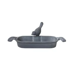 Chemin De Campagne Oiseaux Du Jardin | - Mangeoire à oiseaux abreuvoir jardin fonte grise 26cm