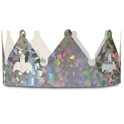 Chevalier Diffusion Fête Et Anniversaire | - 2 couronnes en carton pour galette des rois - holographique