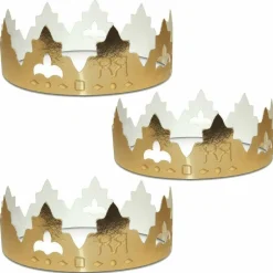 Chevalier Diffusion Fête Et Anniversaire | - 6 couronnes en carton pour galette des rois - classique