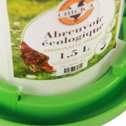 Chick'a Alimentation | - Abreuvoir plastique ligne verte 1.5 l