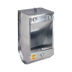 Chick'a Alimentation | - Mangeoire pour lapin en métal, 1 compartiment