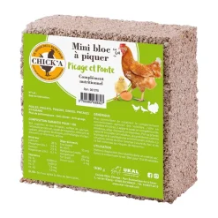 Chick'a Hygiène Et Soins | - Mini-bloc à piquer pour volailles, pigeons
