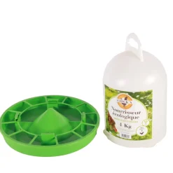 Chick'a Alimentation | - Nourrisseur à trémie ligne verte 4 kg